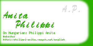 anita philippi business card